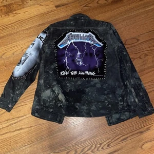 Metallica Ride the Lightning Abercrombie and Fitch Longsleeve Button front Rock - Picture 1 of 24