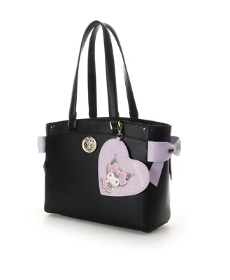 SAMANTHA VEGA Kuromi Collection A4 Size Tote Bag Black/Purple Sanrio Japan New - Image 1 of 4