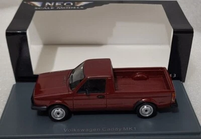 VW Volkswagen Caddy MKI 1981 Dark Red 1:43 Neo EXTREMELY RARE!! - Image 1 of 4