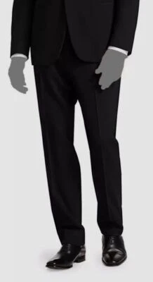 Ralph Lauren Etiqueta Púrpura Para Hombre Negro Esmoquin Lana Traje Pantalones Pantalones Talla 40R Foto 1 de 4