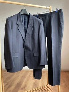 Tuta Christian Dior Monsieur vintage anni 80 90 gessato lana taglia UK/US 44R - Foto 1 di 20