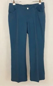 -IMAN TEAL DENIM STYLE WOMEN'S LONG PANTS ELASTIC IN BACK WAISTBAND POCKETS 3X - Picture 1 of 10