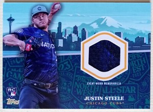2023 Topps Update Justin Steele RC All-Star Stitches Relics #ASR-STE Cubs