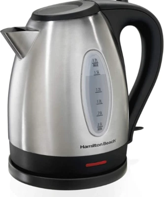 Hamilton Beach Electric Tea Kettle, Water Boiler & Heater, 1.7 L, Cordless, Auto - Image 1 of 2