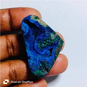 Azurite Druzy Natural Azurite Druzy Gemstone Loose For Jewelry 92 Cts. ME-9689 - Picture 1 of 5