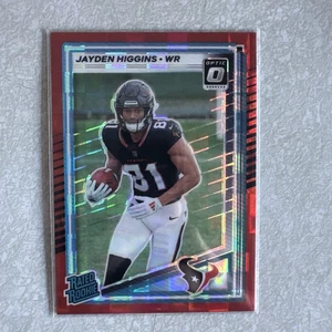 Panini Donruss 2025 - Clasificado novato Jayden Higgins #334 prueba de prensa rojo (RC) - Imagen 1 de 2