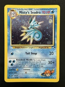 Misty's Seadra Prerelease Pokemon Karte - WOTC - Gym Heroes - 9/132 - HOLO NM (A) - Bild 1 von 11