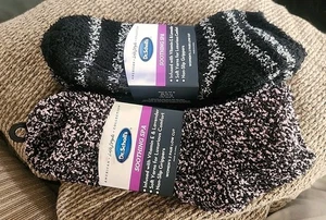 4 Pair Black  Dr. Scholl's Women's Low Cut Gripper Soothing Spa Socks Size 4-10  - Picture 1 of 7