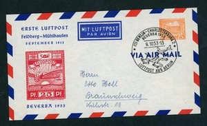 Berlín privado entero Beverba 1953 sellado - Imagen 1 de 1