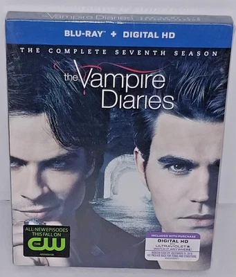New The Vampire Diaries Complete Seventh 7th Season (Blu-ray, 2015) Box Set+C0DE Foto 1 de 4