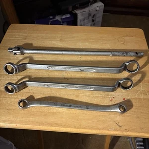 SET OF 3 BOXED END WRENCHES 1 STANLEY 2 INDESTRO 1 PENENS BREAKOVER BAR - Picture 1 of 8