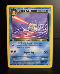 Pokémon TCG - DARK GOLDUCK - 1ST EDITION - 37/82 - TEAM ROCKET (2000) - LP/NM - Picture 1 of 2