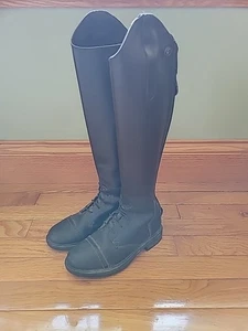 Tuffrider Kids Youth Back Zip Field Boots Size 2. 3047 - Picture 1 of 4