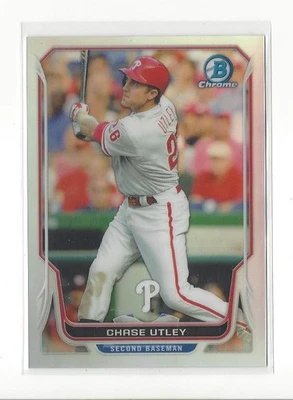 Bowman Chrome Refractor #123 Chase Utley Phillies 2014/500  Foto 1 de 2