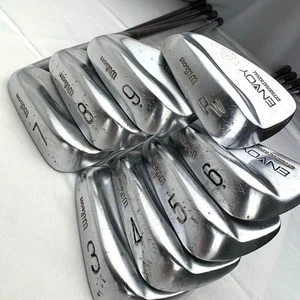 (Wilson) Iron Set 8Piece ENVOY 3-PW Flex R Shaft Carbon Shaft Used From Japan - Picture 1 of 24