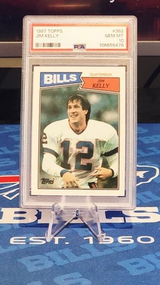 1987 TOPPS JIM KELLY ROOKIE #362 PSA 10 GEM MINT - Image 1 of 2