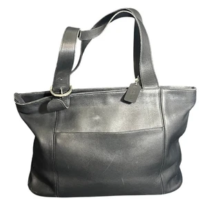 Bolso de Mano Coach Vintage Soho con Cremallera 4155 Cuero Hebilla al Hombro Negro XL - Imagen 1 de 13