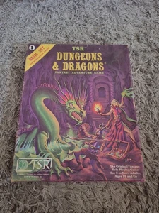 Dungeons and Dragons Basic Set Box 1980 TSR 1011 Moldvay Gygax ohne Würfel - Bild 1 von 8