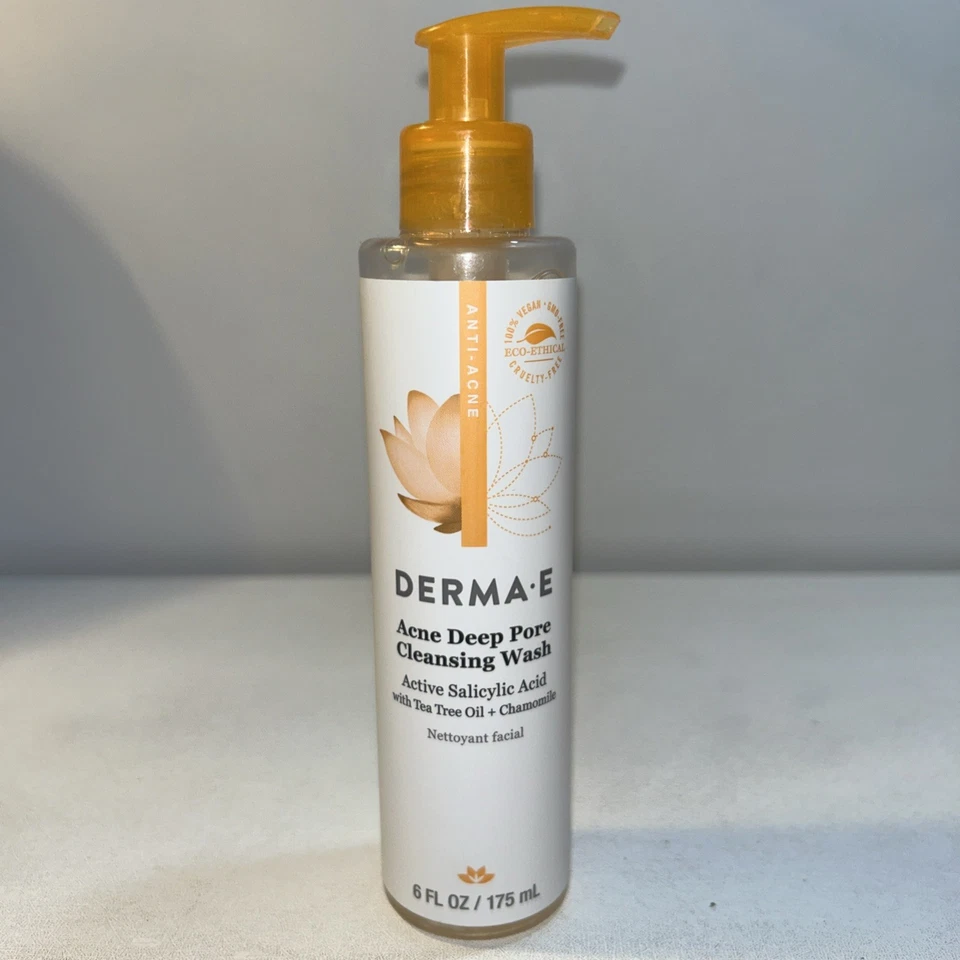 Nuevo Derma-E lavado de limpieza profunda de poros para acné 6 fl oz  Foto 1 de 4