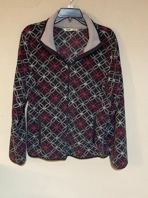 Old Navy (L)- Pink/Grey  Geometric Fleece Jacket- Lightweight - Image 1 of 4