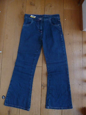 George MÄDCHEN STONEWASHED BOOTCUT JEANS 100 % BAUMWOLLE 8 BIS 9 & 9 BIS 10 JAHRE NEU MIT ETIKETT