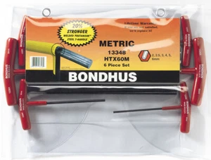 6pc Set T-Handle Hex End ProGuard (2-6mm) in Pouch Bondhus USA 13348 - Picture 1 of 2