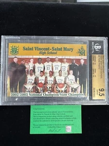 2003 Saint Vincent Saint Mary HS Lebron James #5 foto squadra Beckett 9,5 gemme ottime condizioni - Foto 1 di 3