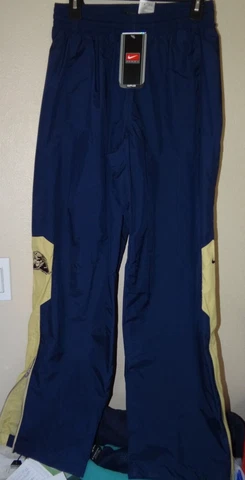 NEW Vintage NIKE PITT PANTHERS pass rush pants sweatpants sz S navy 2004 $50 NWT Cover