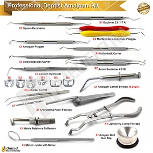 Kit Bruciatore Spinatore Ristrutturante Amalgama Dentale Strumenti di Riempimento Compositi - Foto 1 di 16