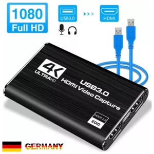Game Capture Card, 4K-Audio-Videoaufnahmekarte, HDMI USB 3.0-Videoaufnahmegerät - Afbeelding 1 van 13