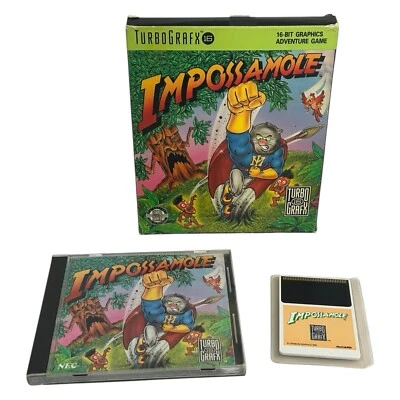 Impossamole (TurboGrafx-16 1991) TG16 Authentic Complete In Box w/ Manual Tested - Image 1 of 4