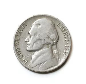 1939-P Jefferson 5c Nickel - Picture 1 of 2