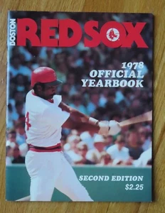 1978 BOSTON RED SOX 2nd Yearbook DWIGHT EVANS CARL YASTRZEMSKI Jim RICE MVP - Picture 1 of 1