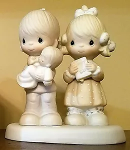 1980 PRECIOUS MOMENTS E-4724 "Rejoicing with You" - Picture 1 of 4