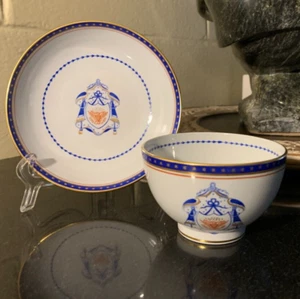 Spode Independence 2 1/4 Cantón Patas Taza y Cuenco Forma Platillo Inglaterra - Imagen 1 de 16