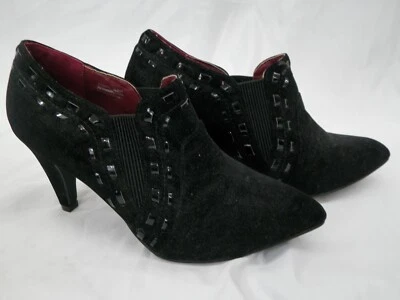 Bellini Womens Black Grappa Ankle Boots Goth Witchy Size 8 1/2 - Image 1 of 4