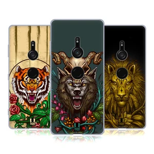 HEAD CASE DESIGNS WILD ANIMALS SOFT GEL CASE FOR SONY PHONES 1 - Picture 1 of 10