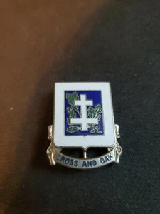 Vintage Coleccionable Cruz y Roble Militar Colorido Metal DUI di Pin Back U - Imagen 1 de 2