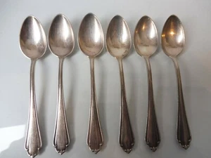 6 bellissimi, vecchi cucchiaini __argento 800__! - Foto 1 di 3
