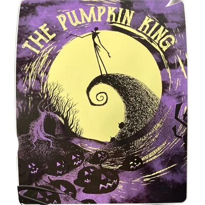 Manta 48”x60” Pesadilla antes de Navidad Calabaza Rey Tie-Dye Foto 1 de 4
