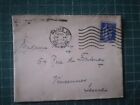 xg201 enveloppe  1939 à Mme Aubry Vincennes Timbres bleu 90 centimes
