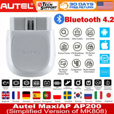 Herramienta de escáner lector de códigos de automóvil Autel Maxi AP200 Bluetooth OBD2 sistema completo ABS SRS