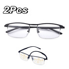 2xProgressive Multifocus Reading Glasses Reader Both far and near Automatic zoom