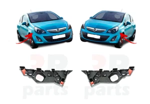 FÜR VAUXHALL OPEL CORSA D 06-15 STOßSTANGE VORNE HALTER STÜTZE PAAR SET - Bild 1 von 3