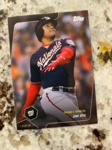 2019 TOPPS X VLAD JR FRIENDS & FAVORITES CARD NATIONALS JUAN SOTO #40 - Picture 1 of 1