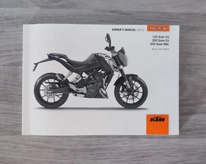 Owner's Manual 125 Duke EU/ 200 Duke EU/ 200 Duke MAL 2013 - Imagen 1 de 4