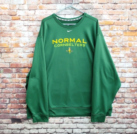 🔥 Normal Cornbelters Nike Therma-Fit Green Sweatshirt Men's 3XL XXXL Cover