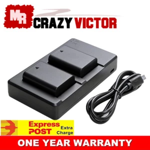 NP-FW50 Battery Dual Charger For Sony Alpha a7,a7 II,a7R,a7R II,a7S,a7S II,a5100 - Picture 1 of 13