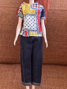 Vintage Barbie Puppe Outfit Shirt Hose - Bild 1 von 5