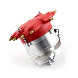 Ford Flat Head 239 1939-48 8020 Series Pro Billet Ready to Run Distributor [Red] - Afbeelding 1 van 2